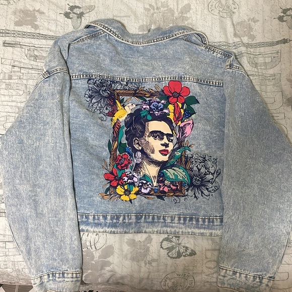Frida Kahlo Jean Jacket - Picture 3 of 5